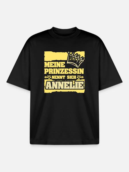 Spruch Annelie - Boxy Heavyweight Unisex Organic T-Shirt von Stanley/Stella - Schwarz