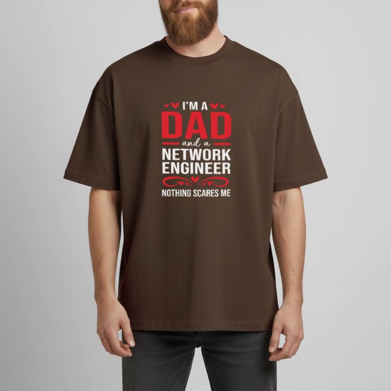Network Engineer Programmer Computer Scientist Heavyweight Boxy Unisex T-Shirt by Stanley/Stella