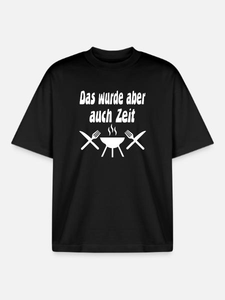 Grillen - Boxy Heavyweight Unisex Organic T-Shirt von Stanley/Stella - Schwarz