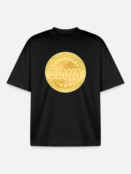 Legendary Diana Award - Boxy Heavyweight Unisex Organic T-Shirt by Stanley/Stella - black
