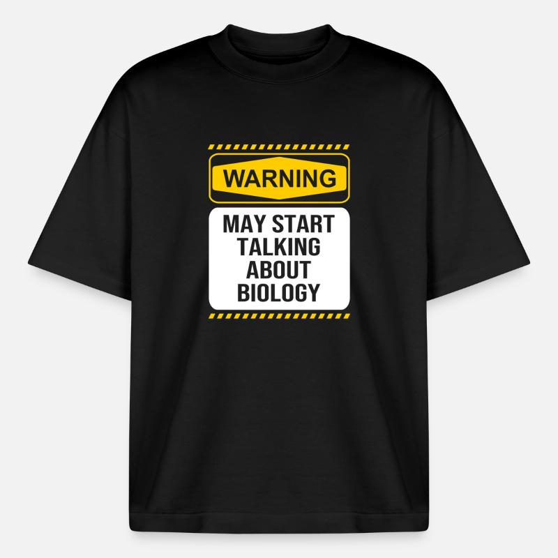 Structural formula molecule - Heavyweight Boxy Unisex T-Shirt by Stanley/Stella - black