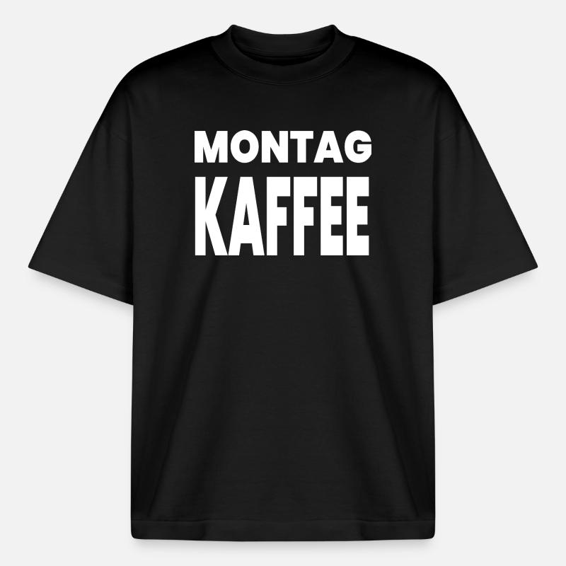 Kaffee - Boxy Heavyweight Unisex Organic T-Shirt von Stanley/Stella - Schwarz