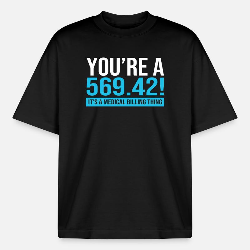 Medizin Coder - Heavyweight Unisex Boxy T-Shirt von stanley/stella	 - Schwarz