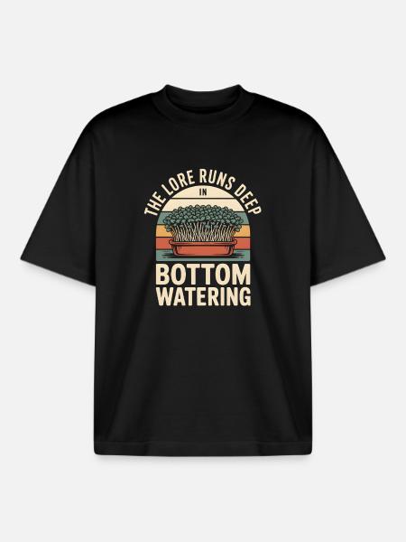 Water from below | Microgreens Insider - Boxy Heavyweight Unisex Organic T-Shirt by Stanley/Stella - black