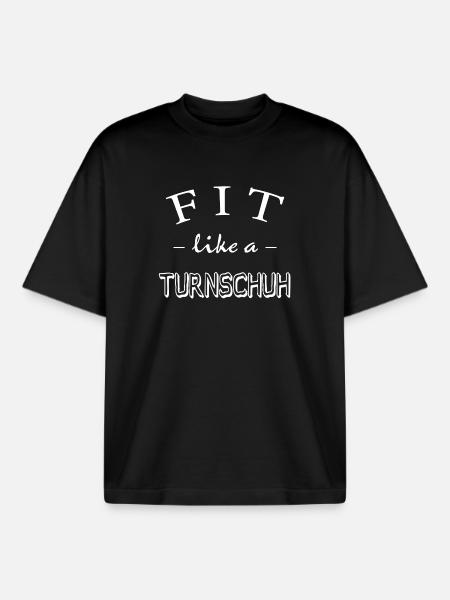 Fit wie ein Turnschuh - Boxy Heavyweight Unisex Organic T-Shirt von Stanley/Stella - Schwarz