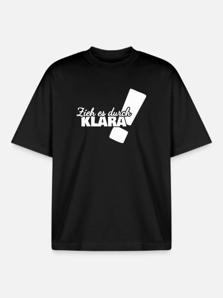 Geschenk für Klara - Boxy Heavyweight Unisex Organic T-Shirt von Stanley/Stella - Schwarz
