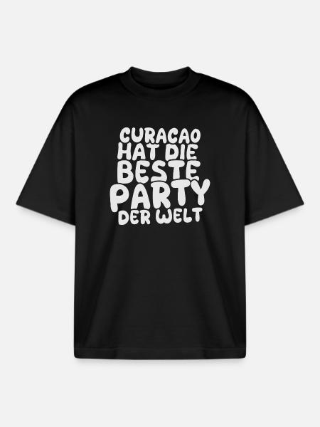 Feiern Curacao - Boxy Heavyweight Unisex Organic T-Shirt von Stanley/Stella - Schwarz