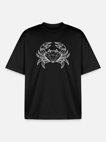 Cancer – Protection & Strength - Boxy Heavyweight Unisex Organic T-Shirt by Stanley/Stella - black