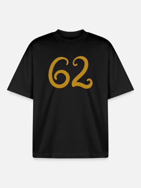 62 - T-shirt unisexe boxy épais biologique Stanley/Stella - noir