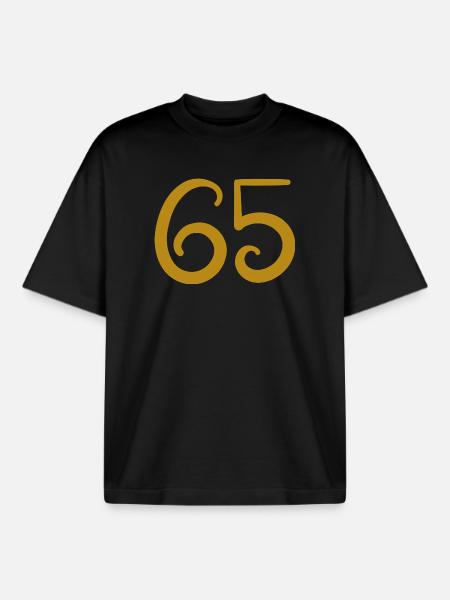 65 - T-shirt unisexe boxy épais biologique Stanley/Stella - noir