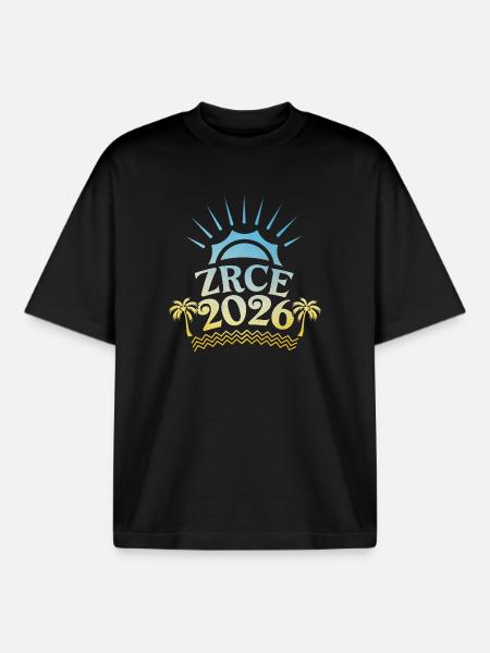 Zrce Party 2026 Bunt - Boxy Heavyweight Unisex Organic T-Shirt von Stanley/Stella - Schwarz
