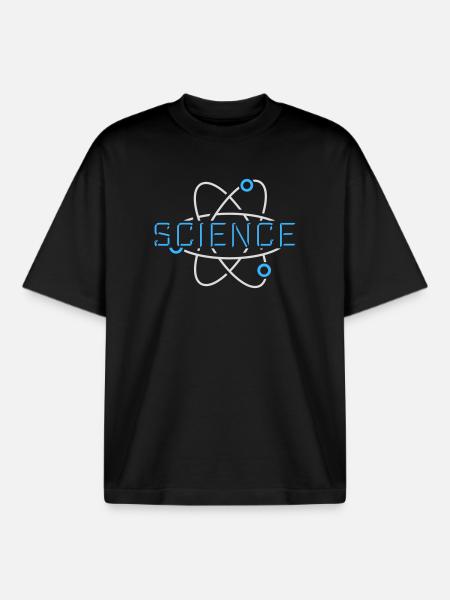 Science Science Statement Nerd Education Saying - Boxy Heavyweight Unisex Organic T-Shirt by Stanley/Stella - black