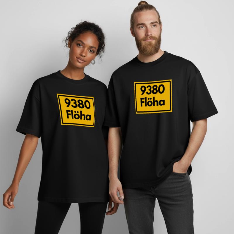 ANCIEN CODE POSTAL SAXE CODE POSTAL 9380 09557 FLÖHA T-shirt unisexe boxy épais biologique Stanley/Stella