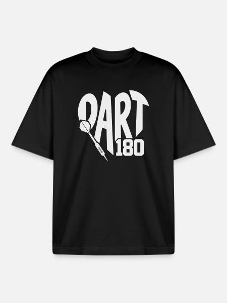 Dart 180 Art & Dart Design - Boxy Heavyweight Unisex Organic T-Shirt by Stanley/Stella - black
