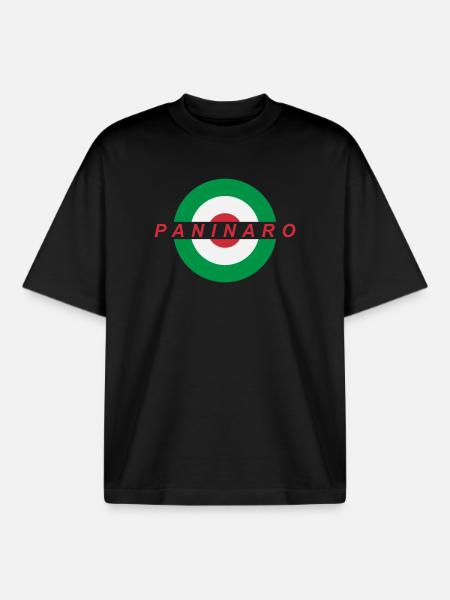 Paninaro - Boxy Heavyweight Unisex Organic T-Shirt by Stanley/Stella - black