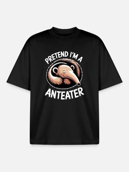 Anteater Sayings Funny Anteater Gift - Boxy Heavyweight Unisex Organic T-Shirt by Stanley/Stella - black