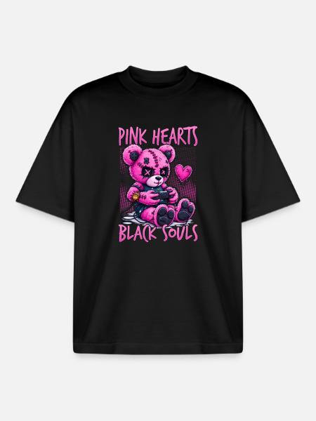 Pastel Goth Soft Goth Gaming Gamer - T-shirt unisexe boxy épais biologique Stanley/Stella - noir