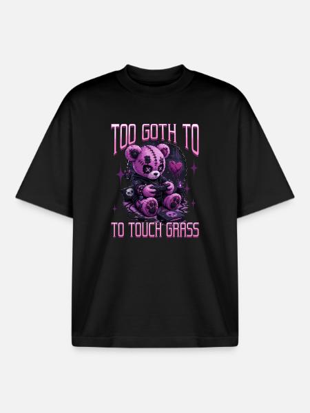 Pastel Goth Soft Goth Gaming Gamer - Boxy Heavyweight Unisex Organic T-Shirt by Stanley/Stella - black