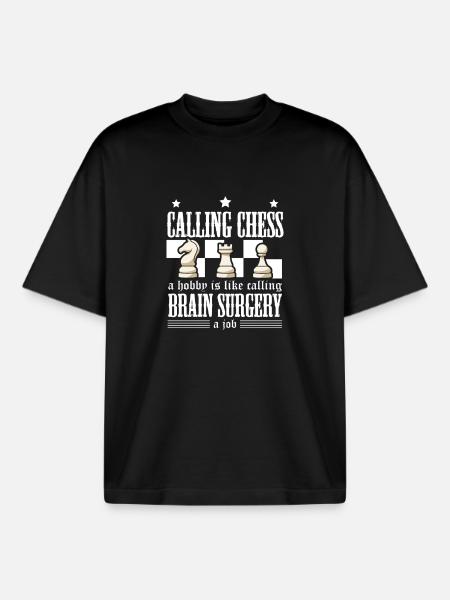 Échiquier des joueurs d’échecs - T-shirt unisexe boxy épais biologique Stanley/Stella - noir