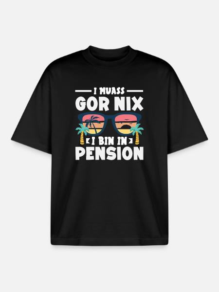 In Pension Gar Nix Sonnenbrille - Boxy Heavyweight Unisex Organic T-Shirt von Stanley/Stella - Schwarz