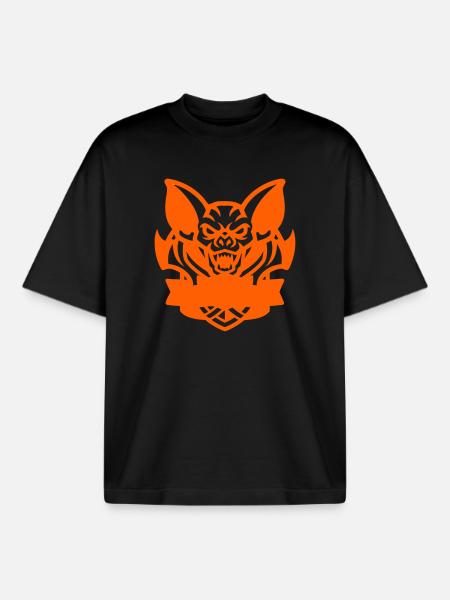 Fledermaus E-Sport Logo - Boxy Heavyweight Unisex Organic T-Shirt by Stanley/Stella - black