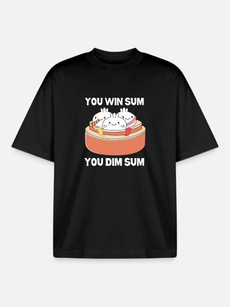 Dim sum - Boxy Heavyweight Unisex Organic T-Shirt by Stanley/Stella - black