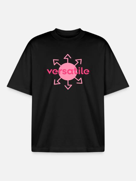 vielseitig - Boxy Heavyweight Unisex Organic T-Shirt von Stanley/Stella - Schwarz