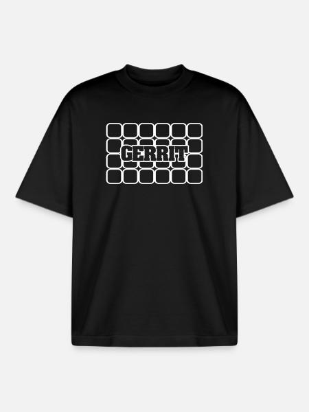 Gerrit - Boxy Heavyweight Unisex Organic T-Shirt von Stanley/Stella - Schwarz