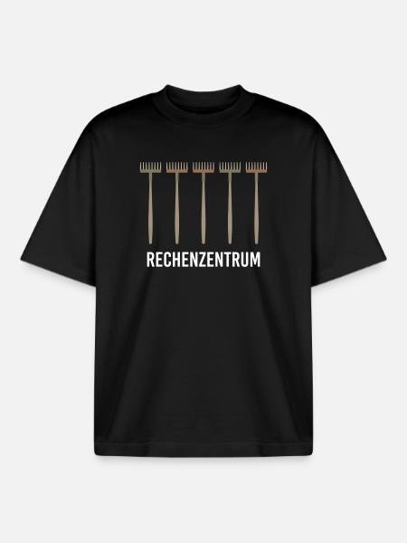 Rechenzentrum Gärtner Garten Gartenarbeit - Boxy Heavyweight Unisex Organic T-Shirt von Stanley/Stella - Schwarz