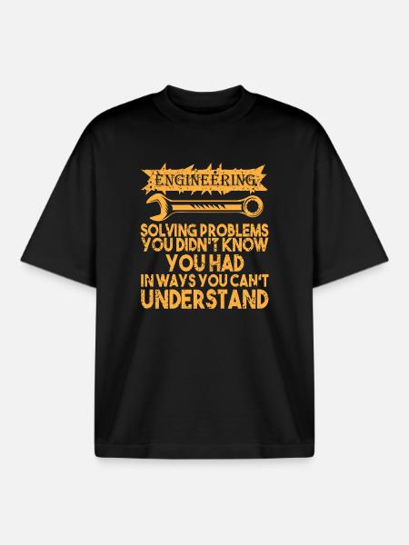 Ingenieur Student - Boxy Heavyweight Unisex Organic T-Shirt von Stanley/Stella - Schwarz