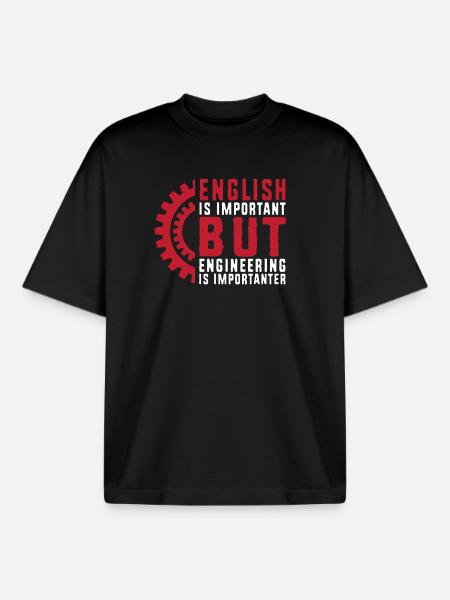 Ingenieur Student - Boxy Heavyweight Unisex Organic T-Shirt von Stanley/Stella - Schwarz