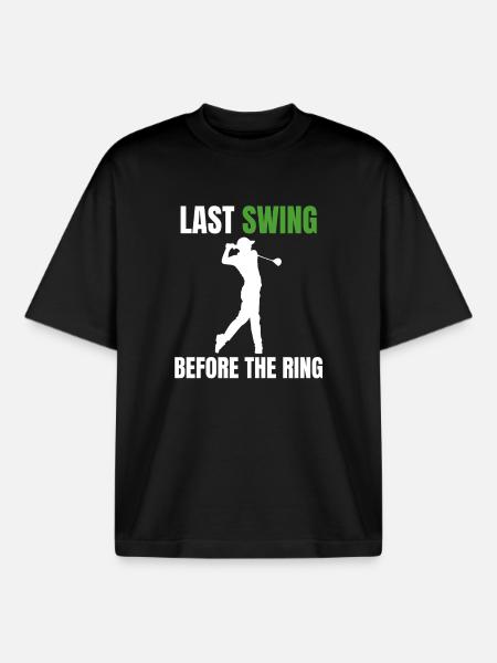 Golf-Junggesellenabschied - Boxy Heavyweight Unisex Organic T-Shirt von Stanley/Stella - Schwarz