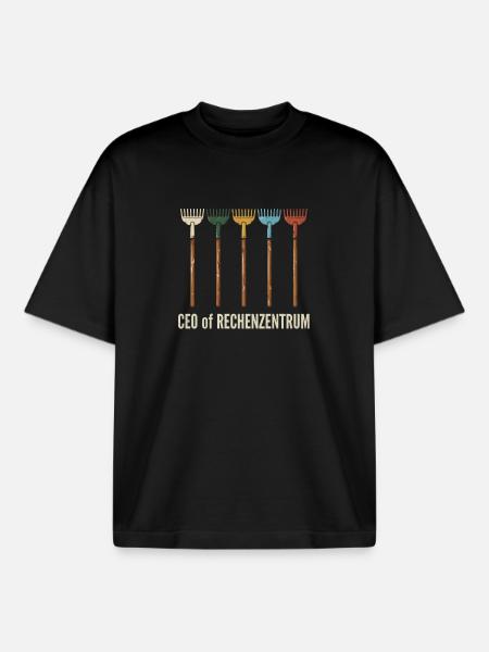 CEO of Data Center - Boxy Heavyweight Unisex Organic T-Shirt by Stanley/Stella - black