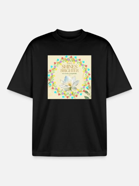 Blossom Ring Brilliance of Light - Boxy Heavyweight Unisex Organic T-Shirt by Stanley/Stella - black