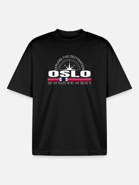 Oslo - Boxy Heavyweight Unisex Organic T-Shirt by Stanley/Stella - black