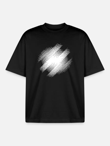 Bauhaus Burst Résumé - T-shirt unisexe boxy épais biologique Stanley/Stella - noir