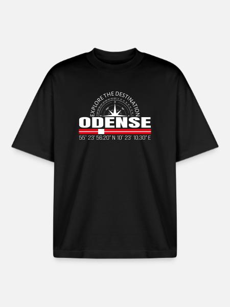 Odense - Boxy Heavyweight Unisex Organic T-Shirt von Stanley/Stella - Schwarz