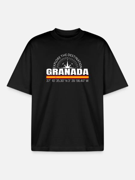 Granada - Boxy Heavyweight Unisex Organic T-Shirt by Stanley/Stella - black