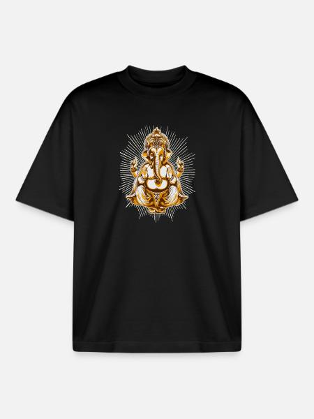 shiva - Boxy Heavyweight Unisex Organic T-Shirt by Stanley/Stella - black