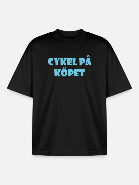 Talking Duva – Gothenburg humor - Boxy Heavyweight Unisex Organic T-Shirt by Stanley/Stella - black
