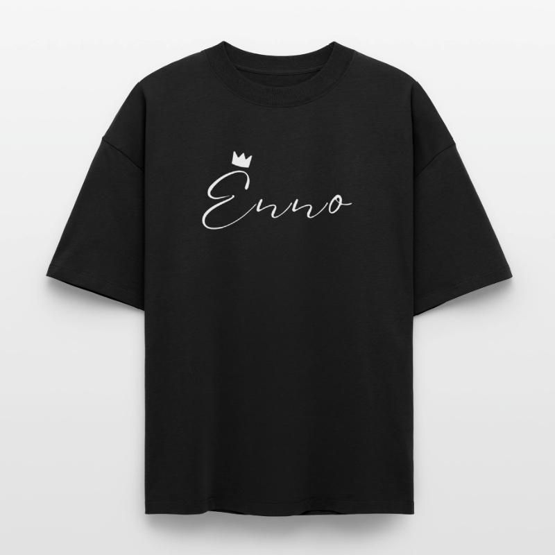 Enno Nom avec E Nom de garçon Garçon Naissance Bébé Garçon T-shirt unisexe boxy épais biologique Stanley/Stella