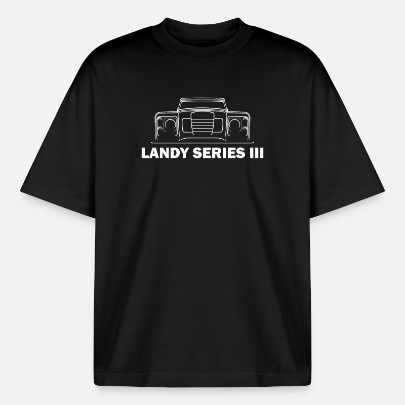 S3 Front Gift defender - Boxy Heavyweight Unisex Organic T-Shirt by Stanley/Stella - black