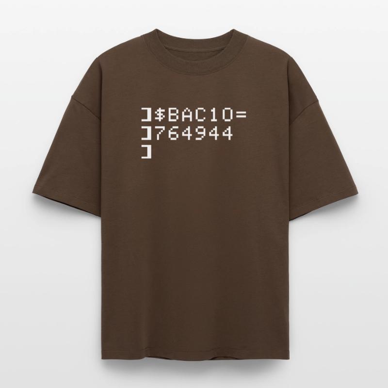 Bacio BAC10 8-bits Esadecimal Code Nerd Pixel Art T-shirt unisexe boxy épais biologique Stanley/Stella