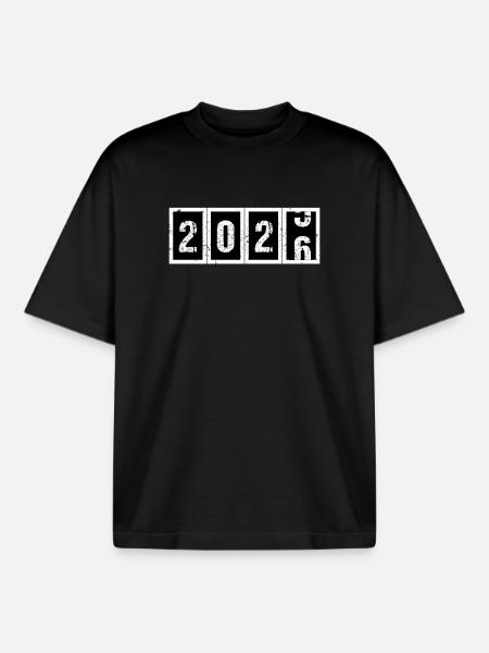 Year 2026 - Boxy Heavyweight Unisex Organic T-Shirt by Stanley/Stella - black