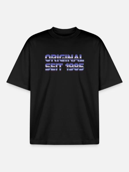 Original since 1985 - Boxy Heavyweight Unisex Organic T-Shirt by Stanley/Stella - black