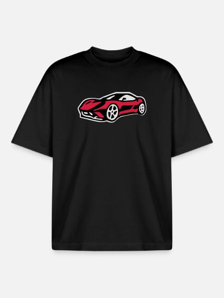 ferari - Boxy Heavyweight Unisex Organic T-Shirt von Stanley/Stella - Schwarz