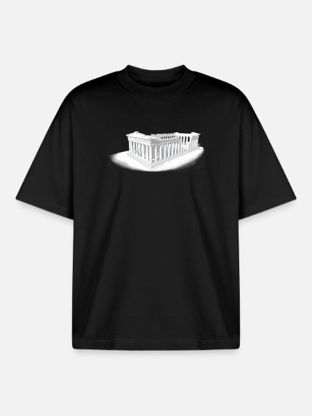 PARTHENON ATHEN - Boxy Heavyweight Unisex Organic T-Shirt von Stanley/Stella - Schwarz