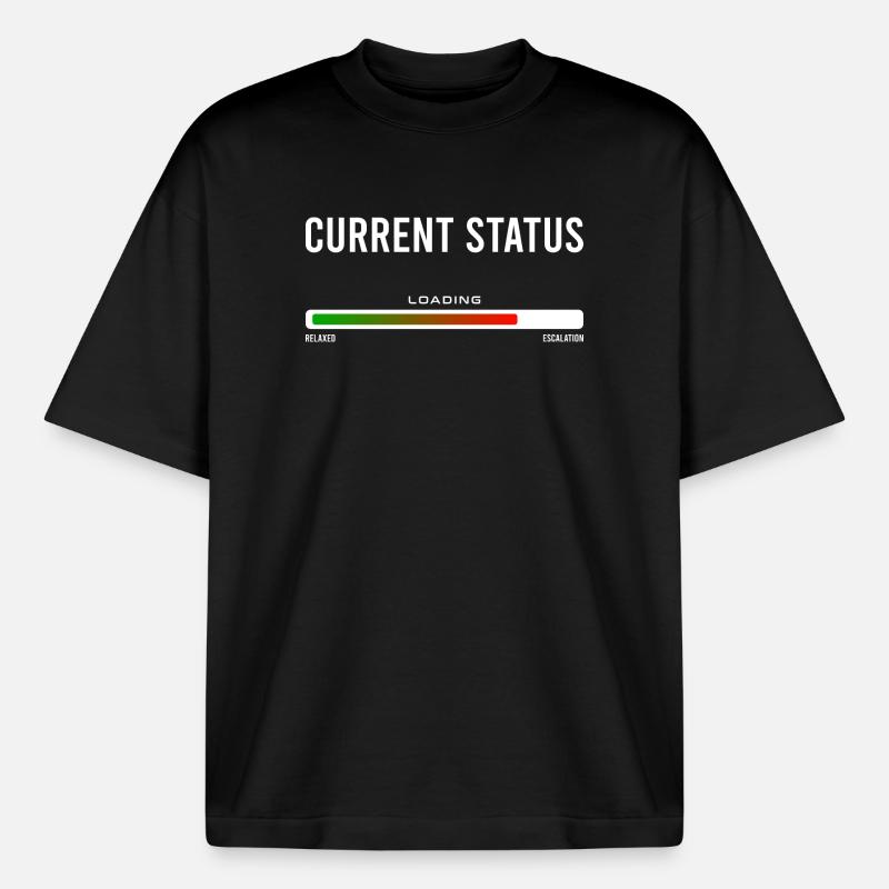 Current Status - Boxy Heavyweight Unisex Organic T-Shirt von Stanley/Stella - Schwarz