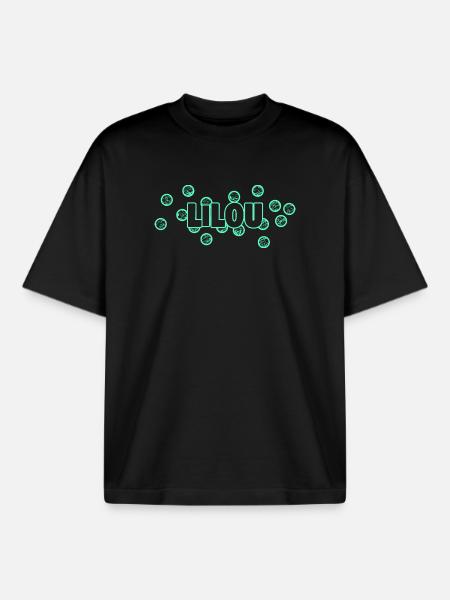 Geschenk für Lilou - Boxy Heavyweight Unisex Organic T-Shirt von Stanley/Stella - Schwarz