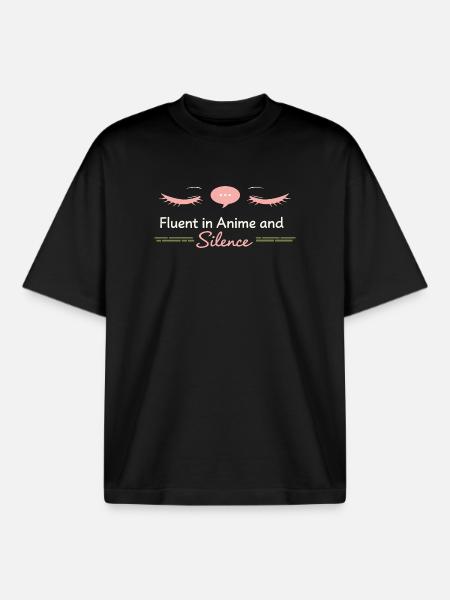 Introverti d’anime Weeb canapé - T-shirt unisexe boxy épais biologique Stanley/Stella - noir